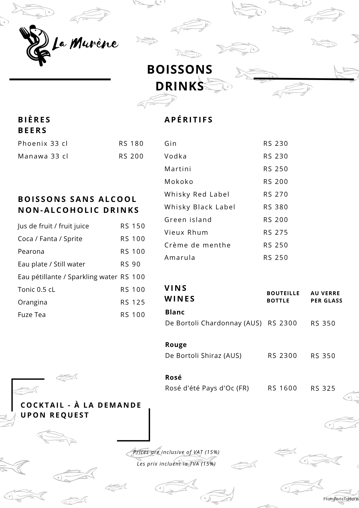 Murene - Boissons